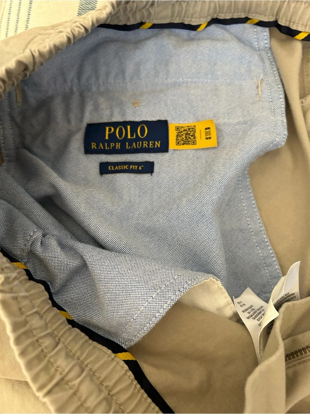 Polo by Ralph Lauren Tan Flat-Front Men's Shorts